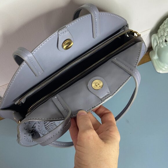 Anthropologie Woven Faux Leather tote purse - Picture 7 of 14